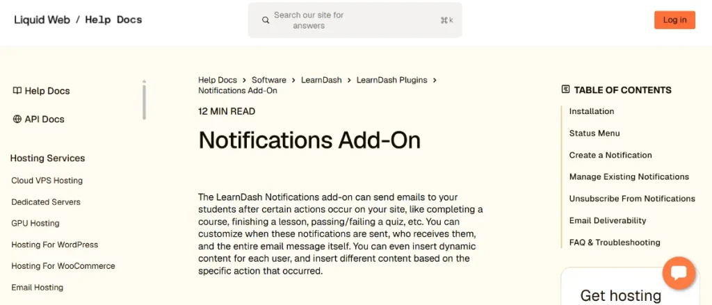 LearnDash LMS – Notifications