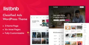 Listbnb - Classified Ads WordPress Theme