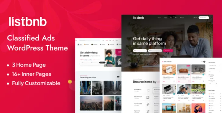 Listbnb - Classified Ads WordPress Theme