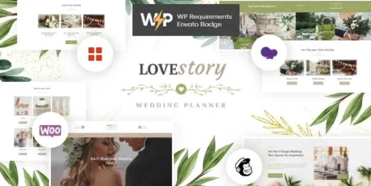Love Story | Wedding and Event Planner WordPress Theme