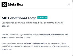 MB Conditional Logic