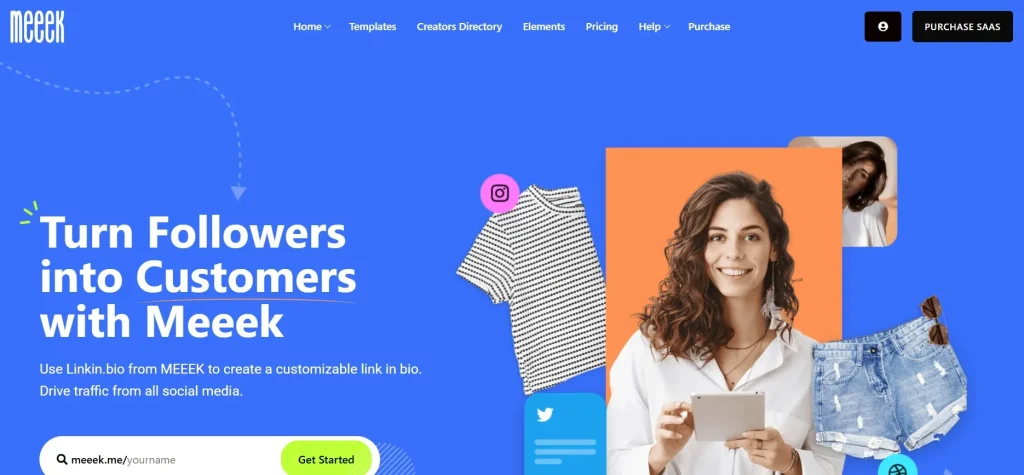 Meeek – SaaS Bio Links Plugin