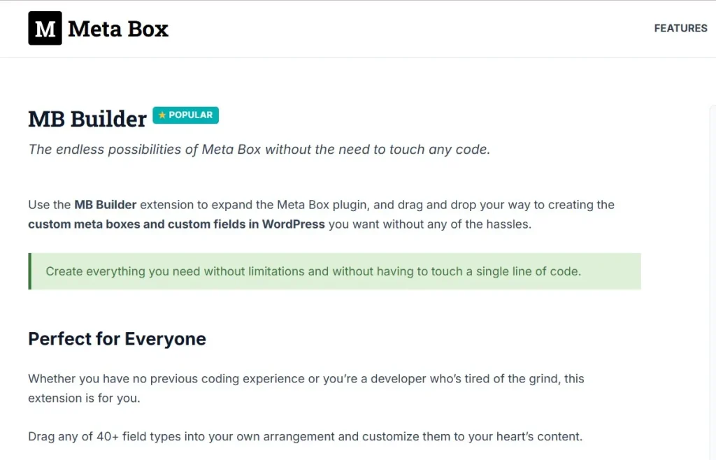 Meta Box Builder