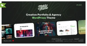 Mokko - Creative Portfolio & Agency WordPress Theme