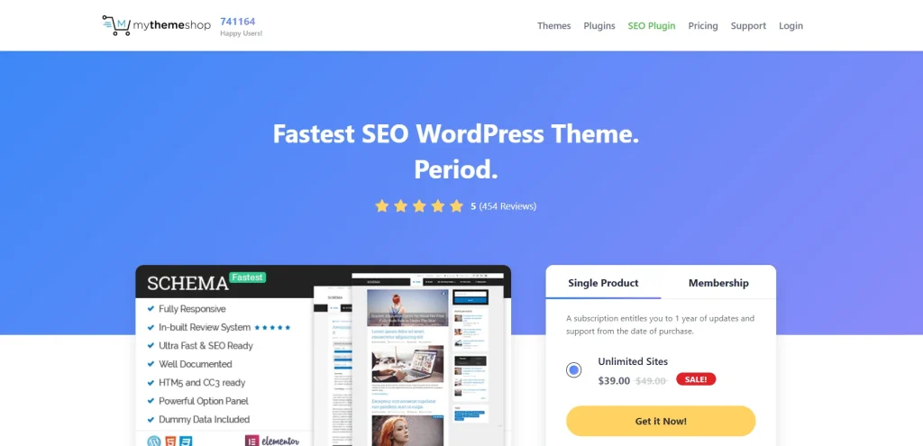 MyThemeShop Thunderstruck WordPress Theme