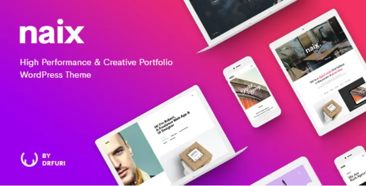 Naix - Creative & High Performance Portfolio WordPress Theme