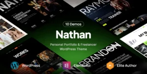 Nathan - Personal Resume CV Portfolio WordPress Theme