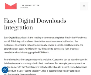 Newsletter – Easy Digital Downloads