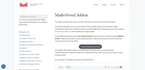 Newsletter – Mailersend Addon