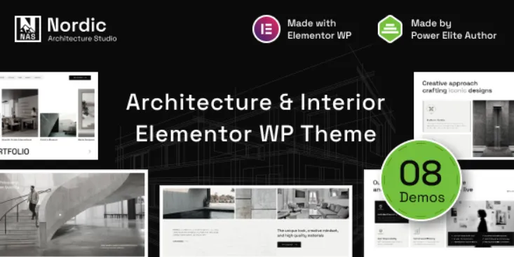 Nordic - Architecture & Interior Design WordPress Theme
