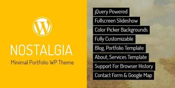 Nostalgia - Portfolio WordPress Theme