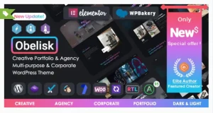 Obelisk - Agency Portfolio & Creative WordPress Theme