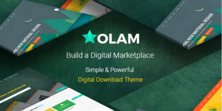 Olam - WordPress Easy Digital Downloads Theme, Digital Marketplace, Bookings
