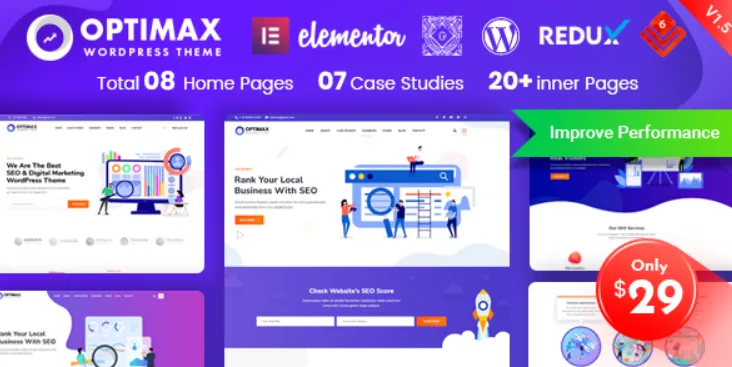 Optimax - SEO & Marketing WordPress Theme