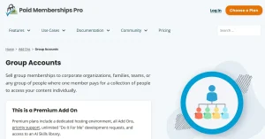 Paid Memberships Pro – Group Accounts Add On