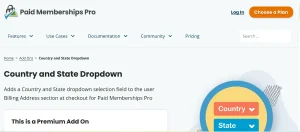 Paid Memberships Pro – State Dropdowns