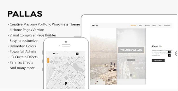 Pallas - Creative Multi-Purpose WordPress Theme
