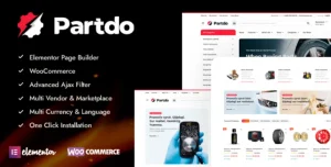 Partdo - Auto Parts and Tools Shop WooCommerce Theme
