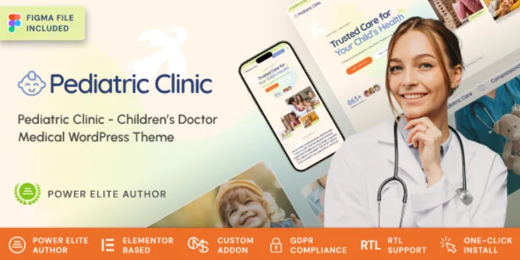 Pediatric Clinic - Children’s & Family Doctor Medical WordPress Theme