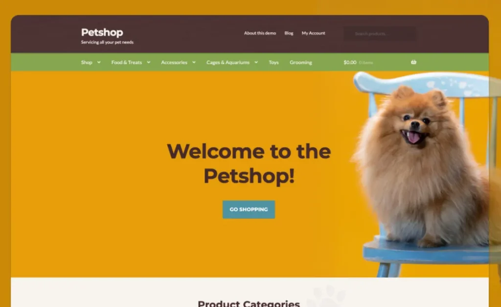Petshop Storefront WooCommerce Theme