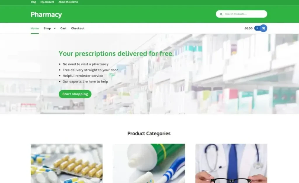 Pharmacy Storefront WooCommerce Theme