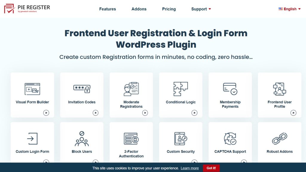 Pie Register – Premium