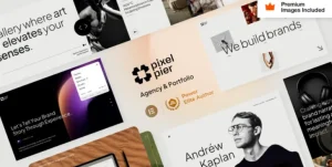 Pixelpiernyc - Portfolio Creative Agency Freelancer WordPress Theme