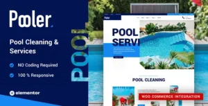 Pooler - Swimming Pool Cleaning Services WordPress Theme