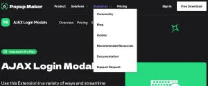 Popup Maker – AJAX Login Modals