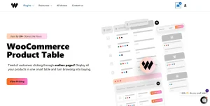 Product Table for WooCommerce by WBW – PRO
