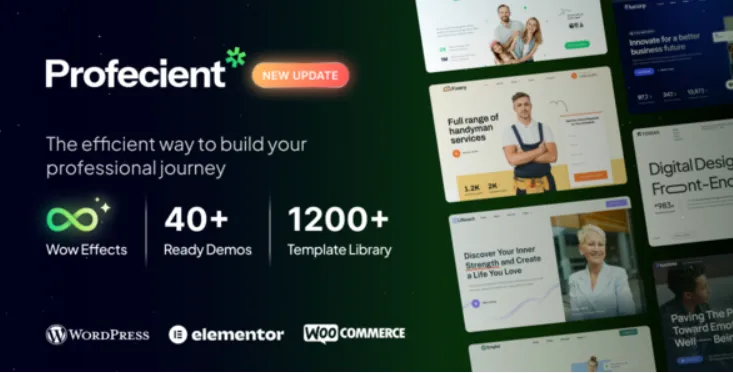 Profecient - Multipurpose Elementor Business & WooCommerce WordPress Theme