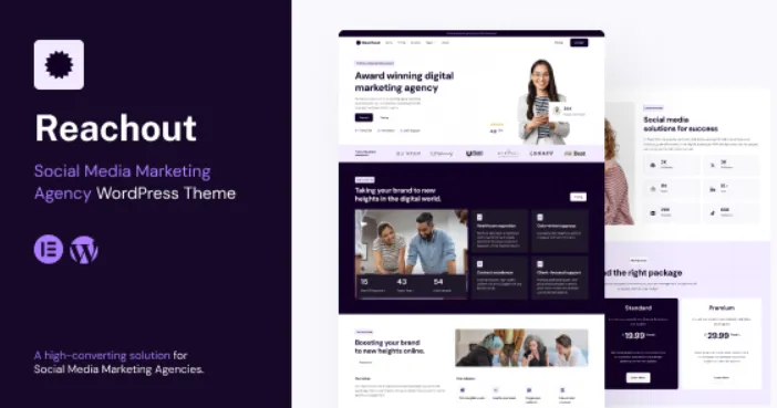 Reachout - Social Media Marketing Agency WordPress Theme