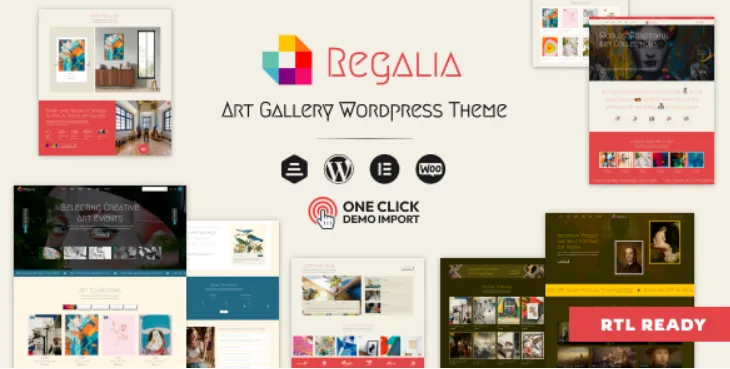 Regalia - Artist Portfolio, Art Gallery Theme