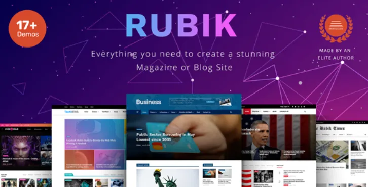 Rubik - A Perfect Theme for Blog Magazine Website