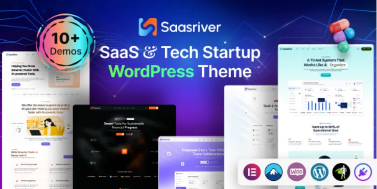 SassRiver - SaaS & Tech Startup WordPress Theme