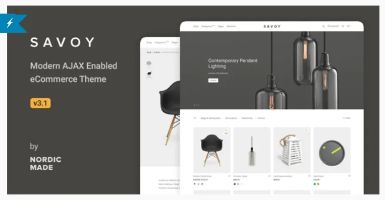 Savoy - Minimalist AJAX WooCommerce Theme