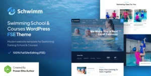 Schwimm – Swimming School & Course Gutenverse FSE WordPress Theme