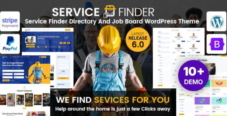 Service Finder - Provider and Business Listing WordPress Theme