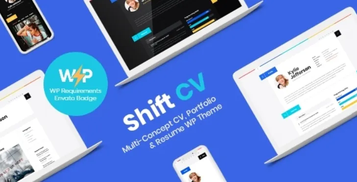 ShiftCV - Blog Resume Portfolio WordPress