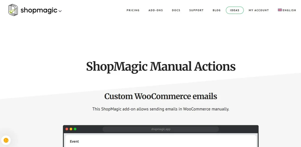 ShopMagic Manual Actions