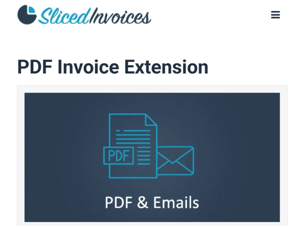 Sliced Invoices PDF Email