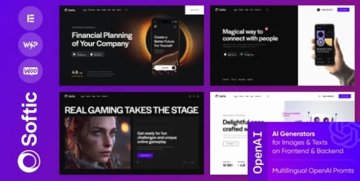 Softic - SaaS App WordPress Theme