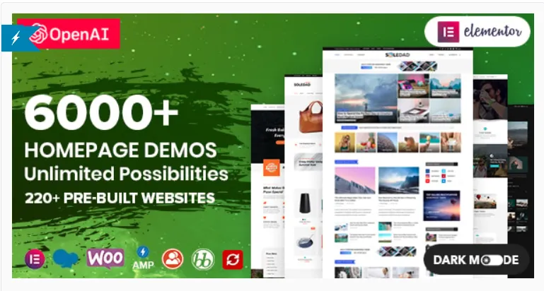 Soledad - Multi-Concept Blog/Magazine/News AMP WordPress Theme