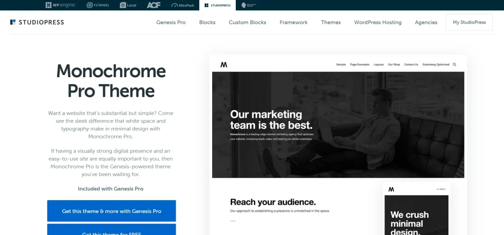 StudioPress Monochrome Pro Genesis WordPress Theme
