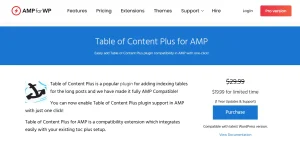 Table Of Content Plus For AMP