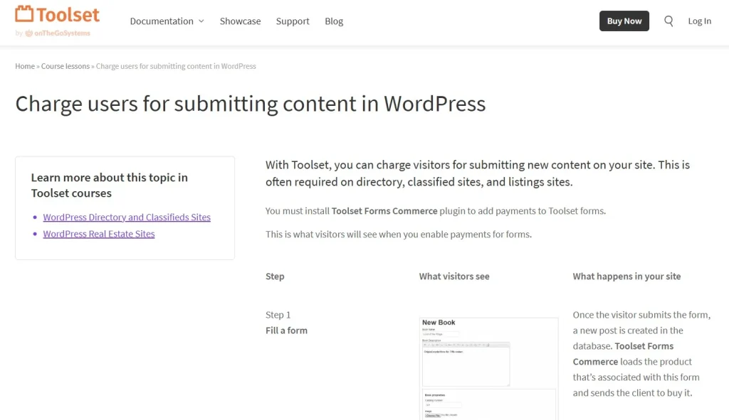 Toolset Forms Commerce