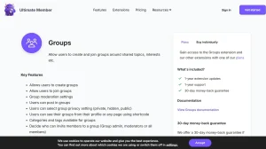 Ultimate Member – Groups
