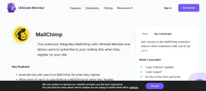 Ultimate Member – MailChimp