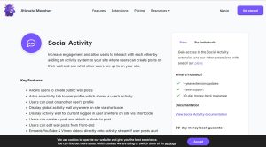 Ultimate Member – Social Activity