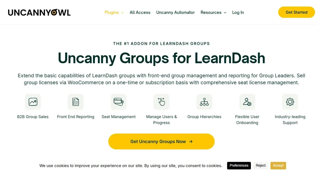 Uncanny Groups for LearnDash